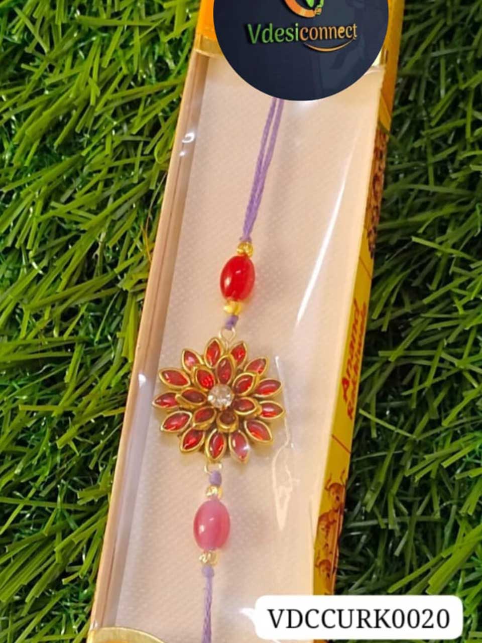 Purple thread Rakhi -Handcrafted