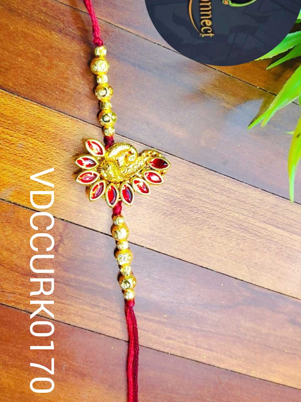 Peacock Pendant With Pendant Rakhi