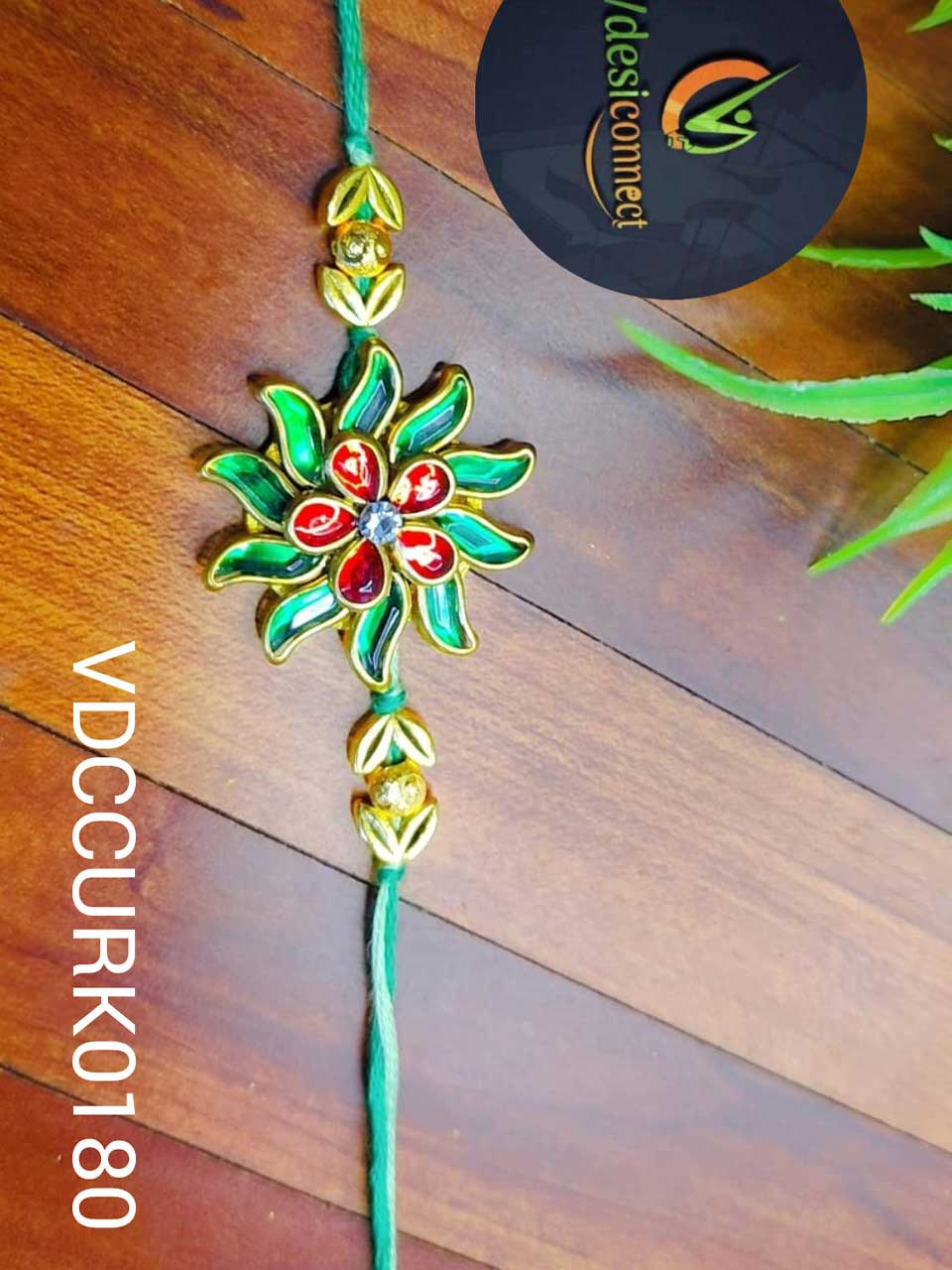 Premium Kundans Rakhi-Handcrafted