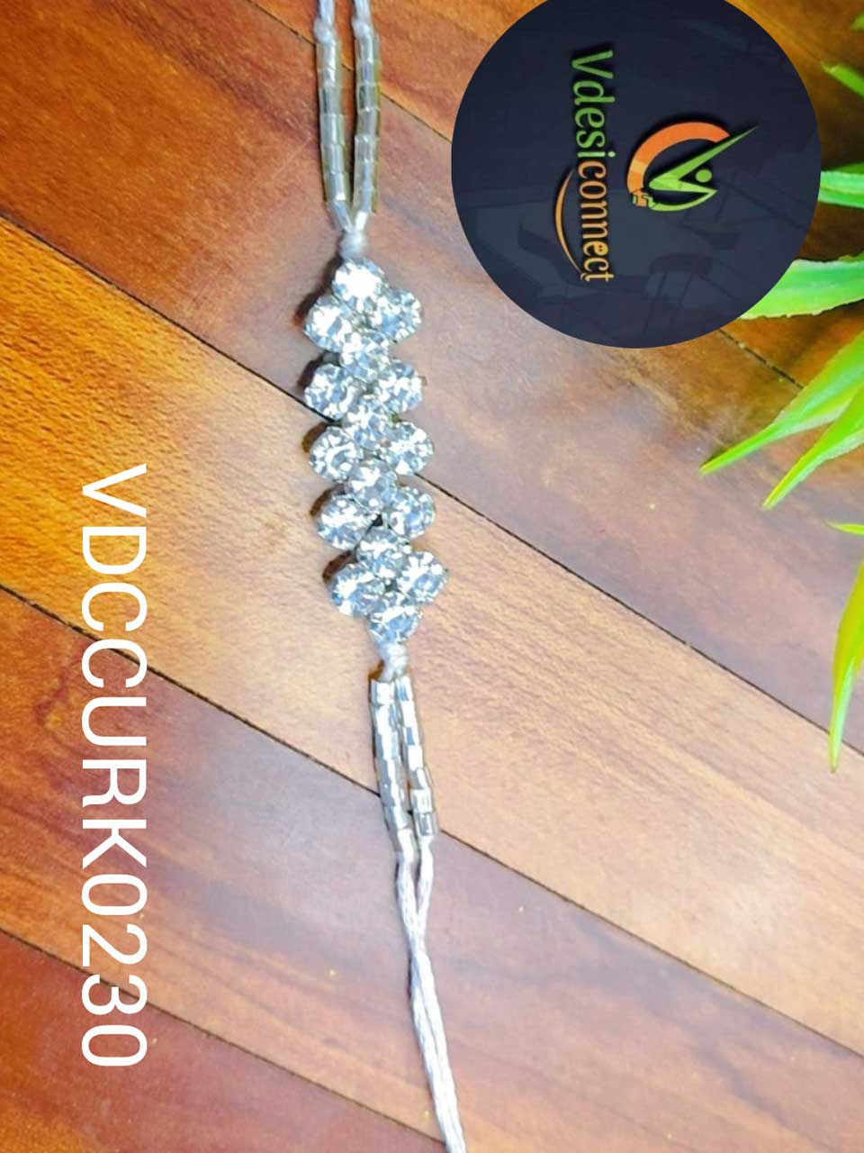 Premium Stones Rakhi -Handcrafted