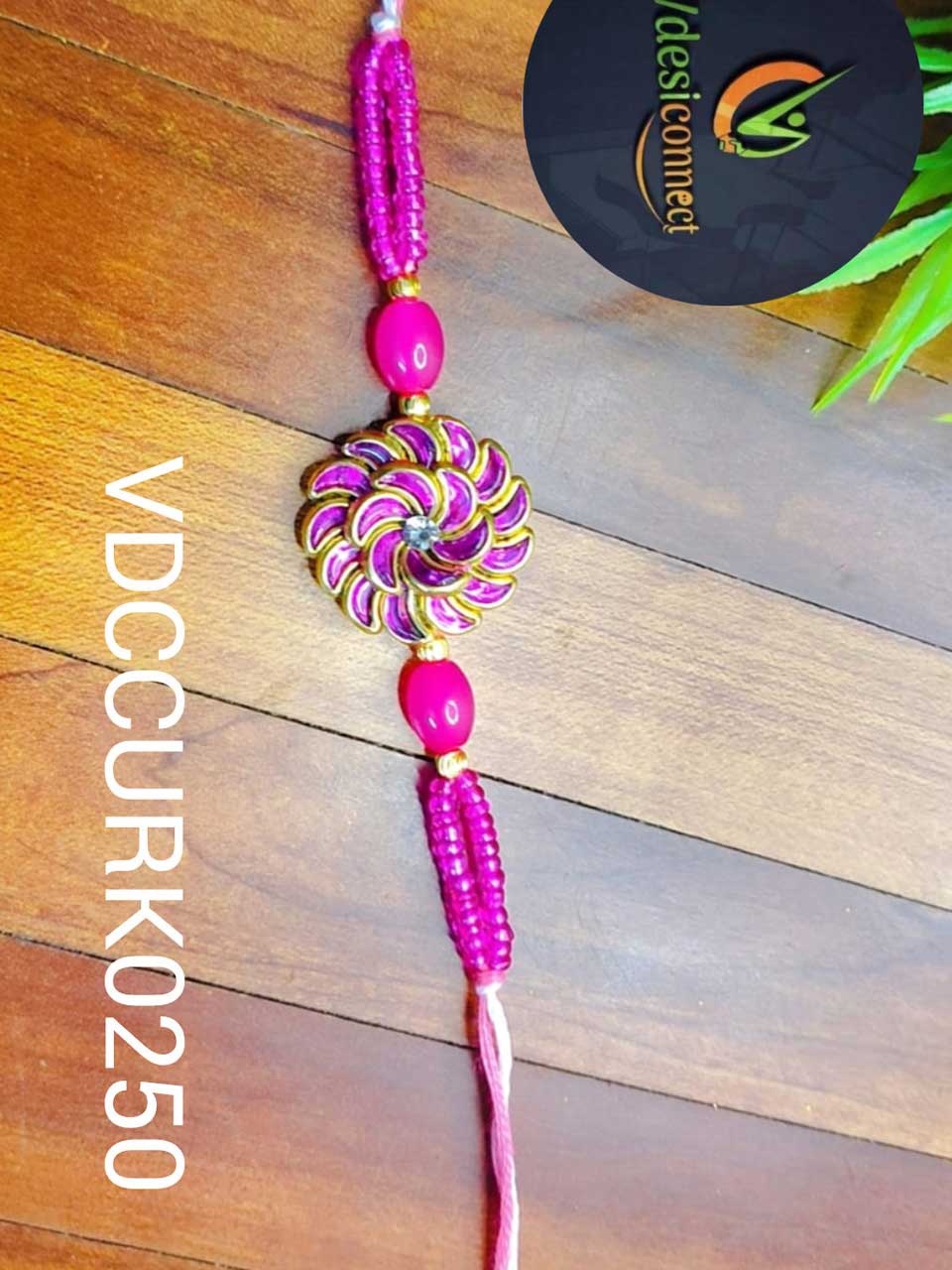 Pearls With Beads Rakhi -Handcrafted