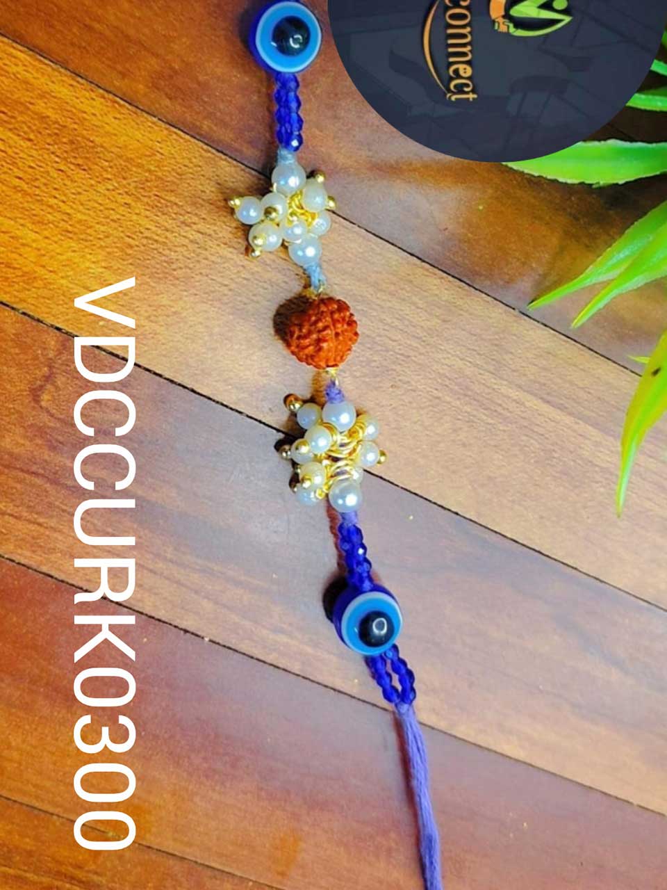 Rudraksha Rakhi -Handcrafted