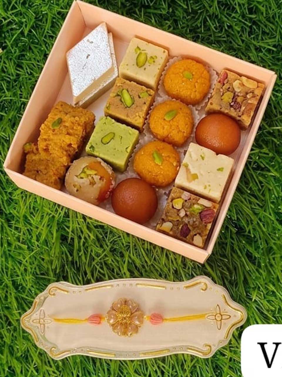 1 Rakhi With 250grams Sweets