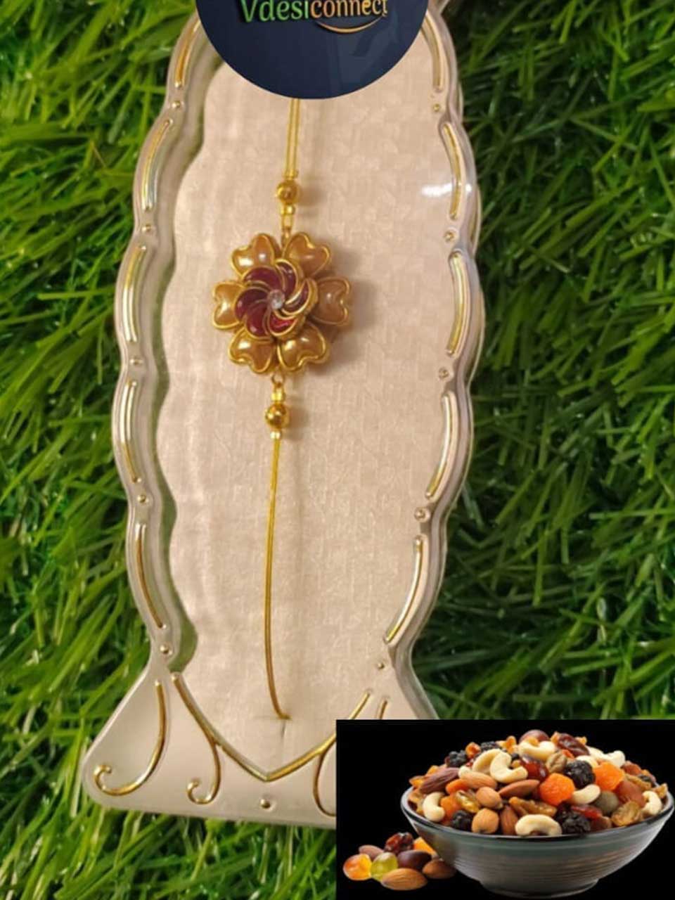 1 Rakhi With 250grams Nuts